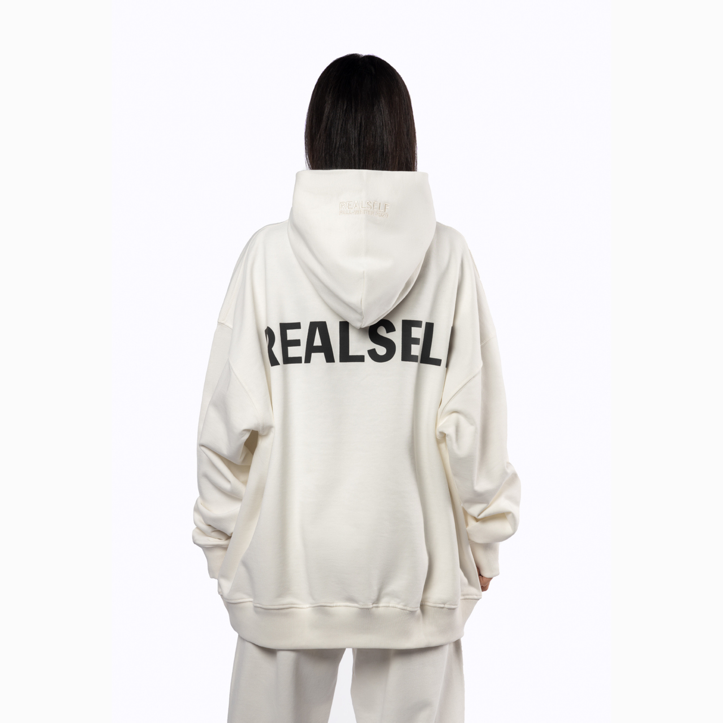 PRINTED WHITE HOODIE