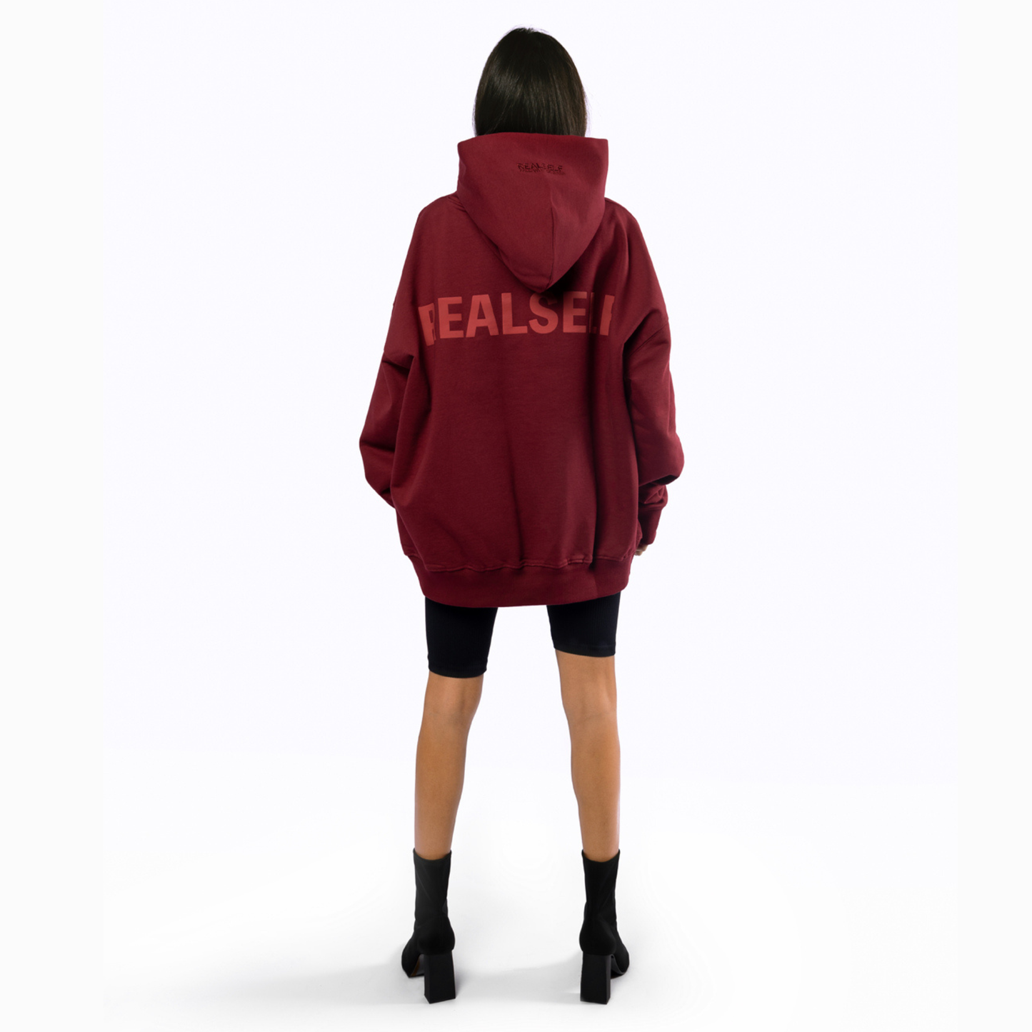 PRINTED HOODIE IN MAROON UNISEX