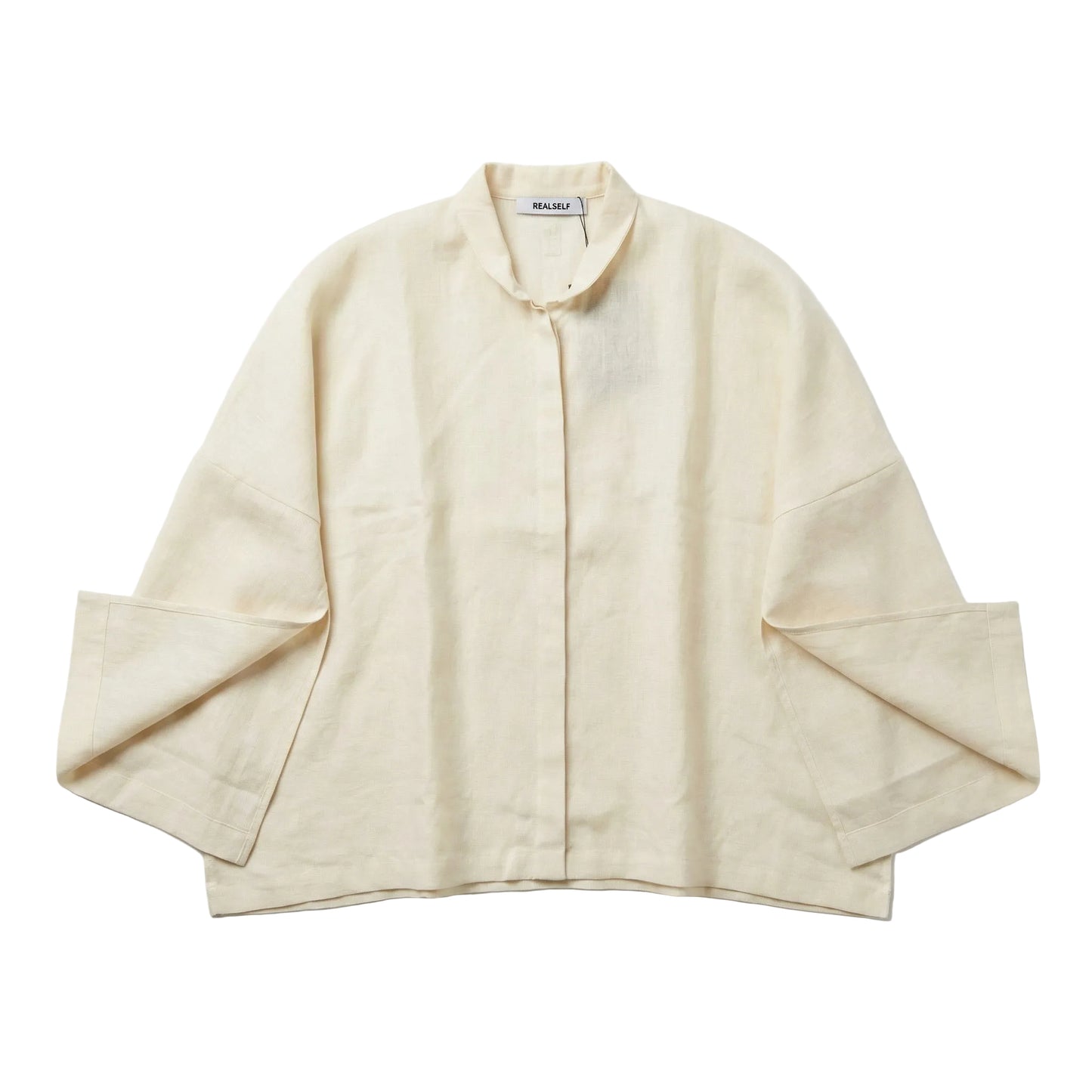WOMEN WHITE LINEN LONG SLEEVE SHIRT