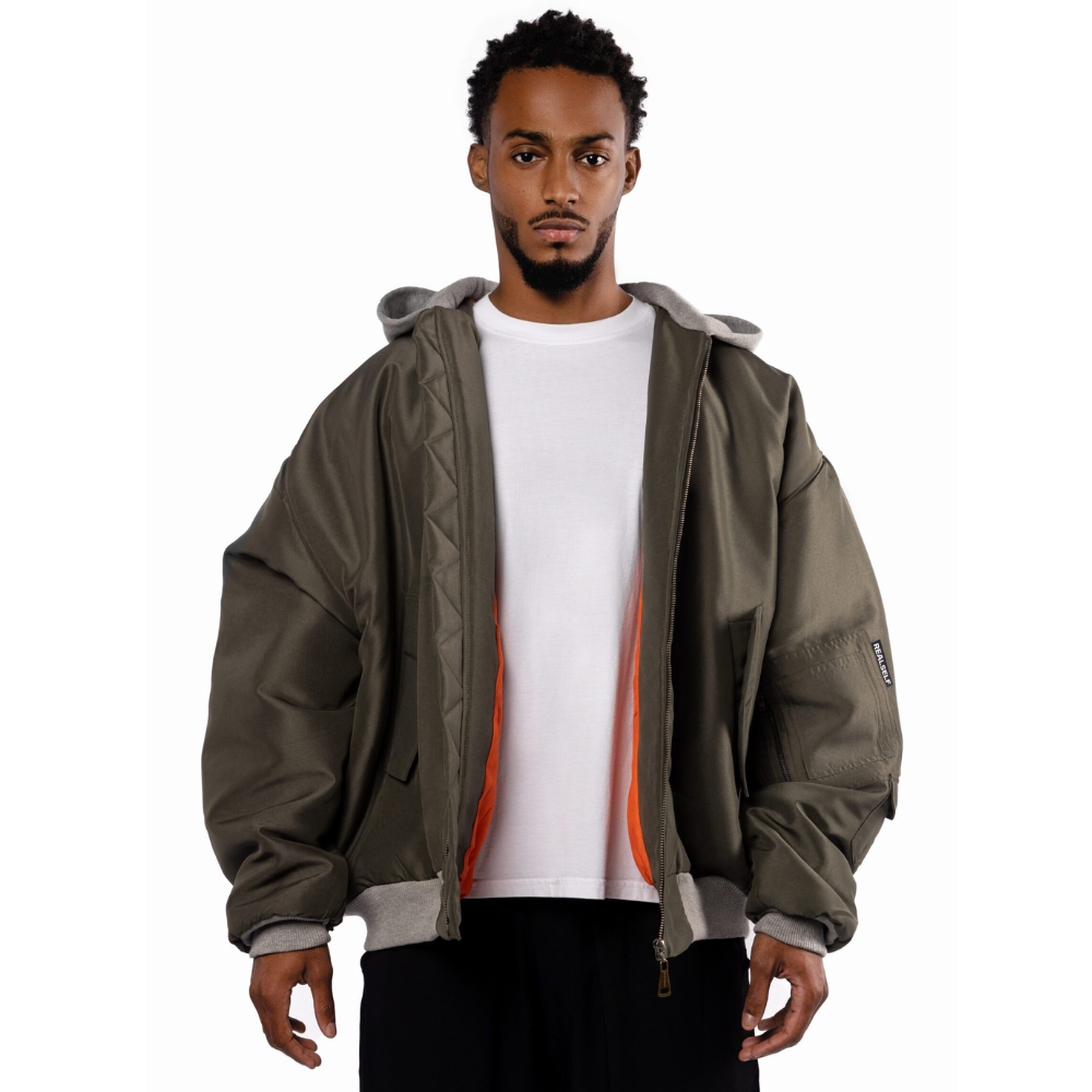 REALSELF BOMBER JACKET OLIVE