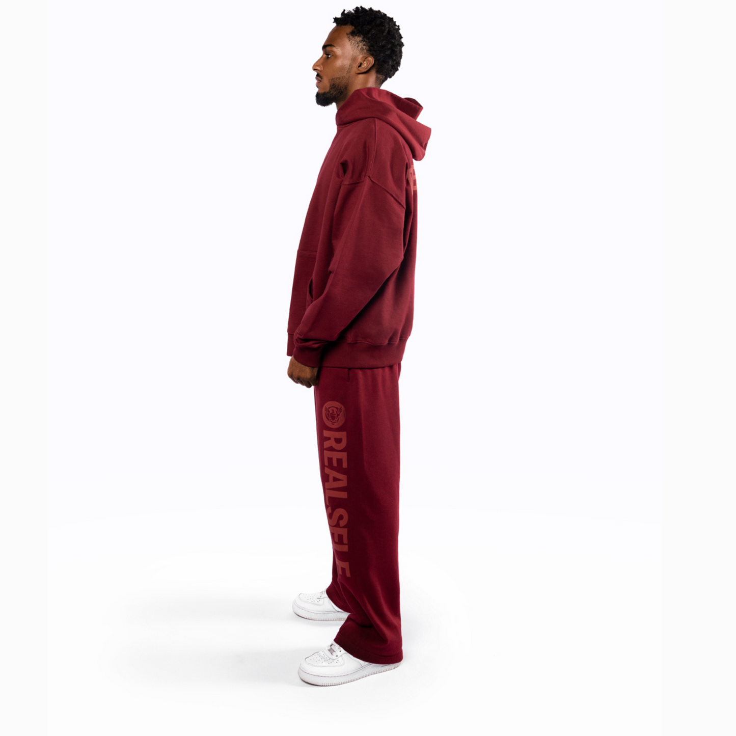 TRACKSUIT PANTS IN MAROON