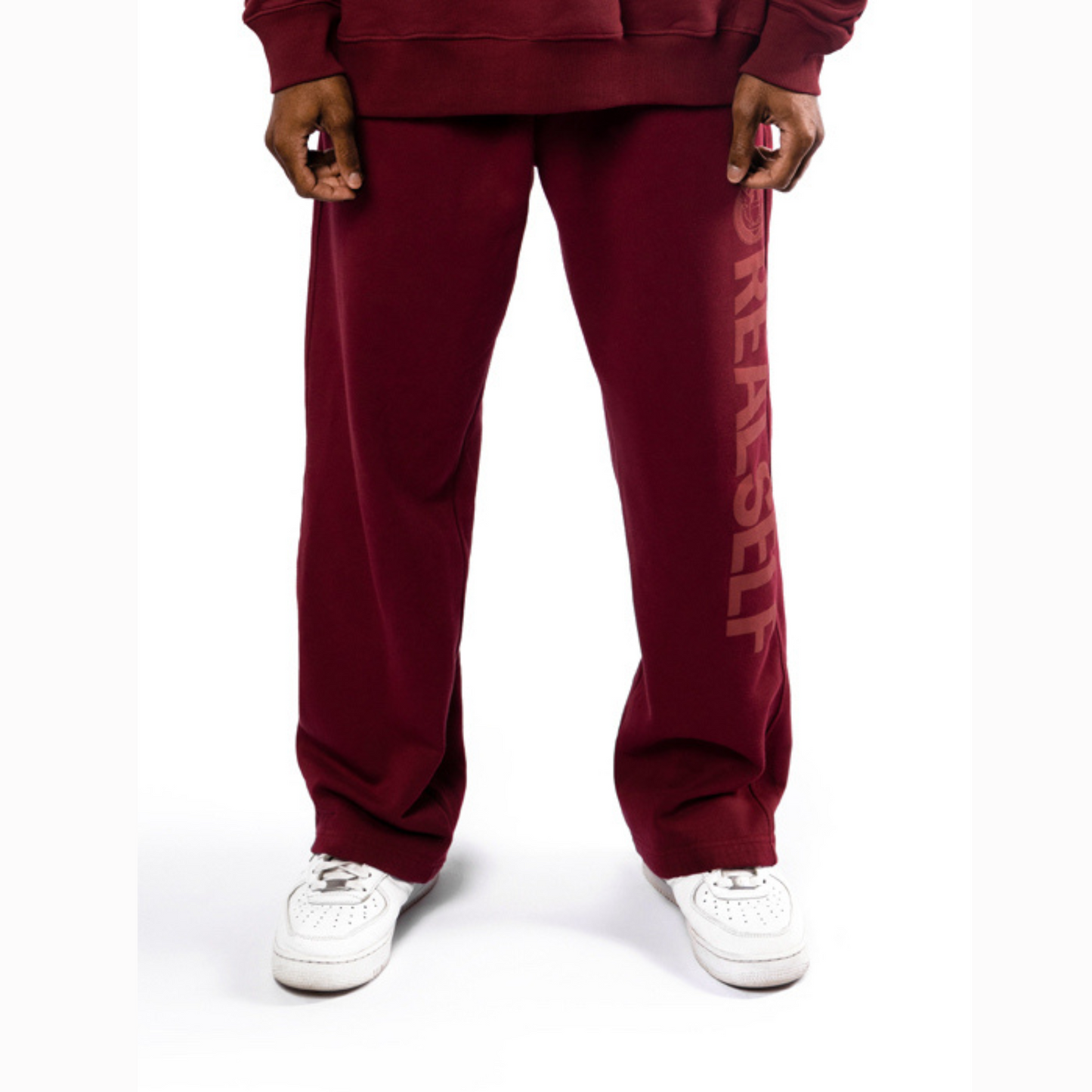 TRACKSUIT PANTS IN MAROON