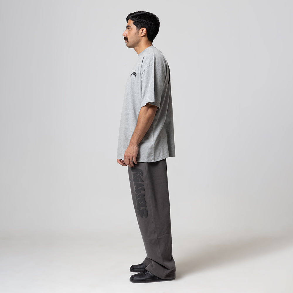 REALSELF LOGO OVERSIZED GREY TSHIRT