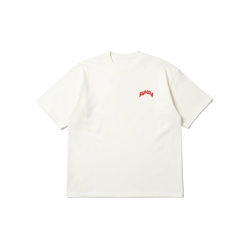 TEAM TWO OVERSIZED LOGO WHITE WOMEN T-SHIRT