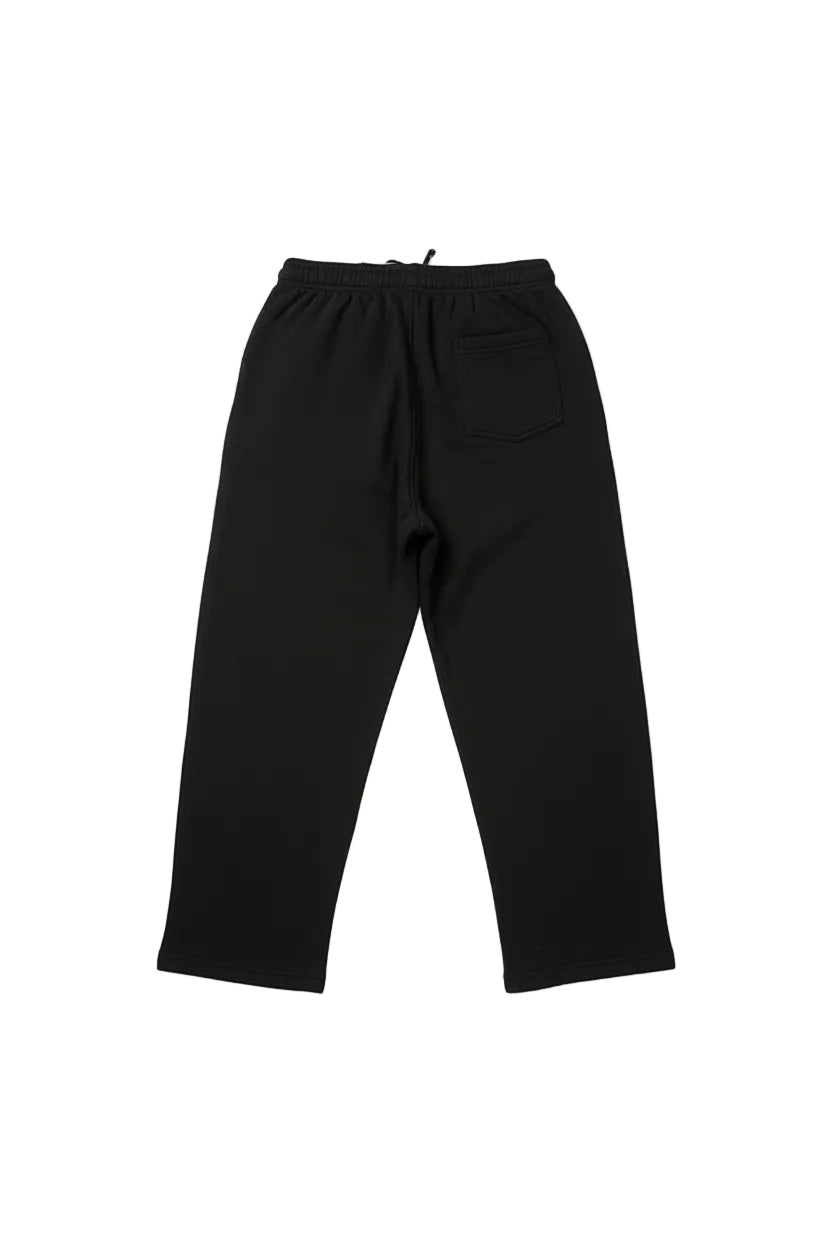 Classic Black Terry Cotton Sweatpants