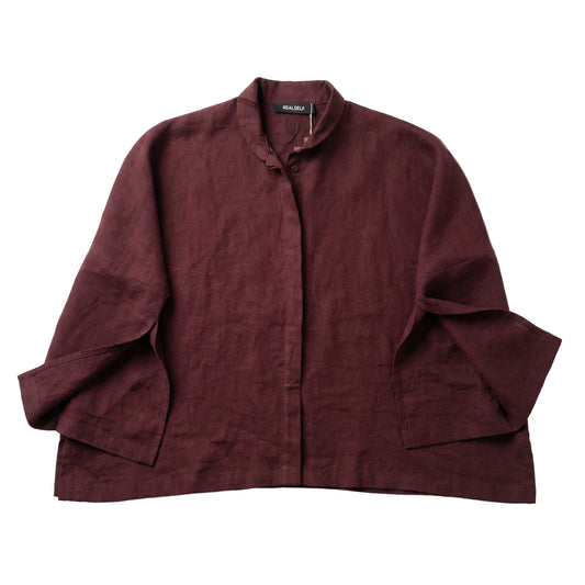 WOMEN LINEN LONG SLEEVE SHIRT