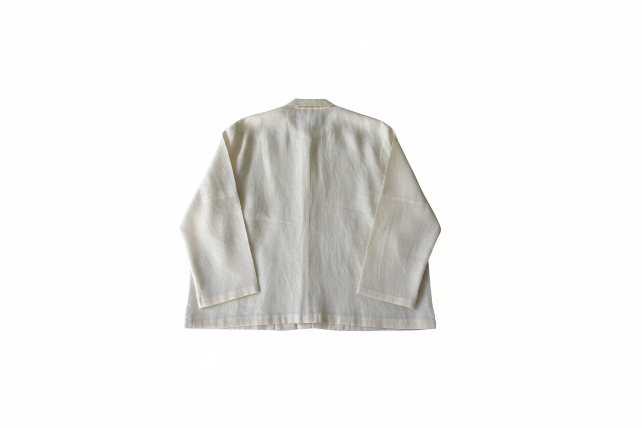 WOMEN WHITE LINEN LONG SLEEVE SHIRT