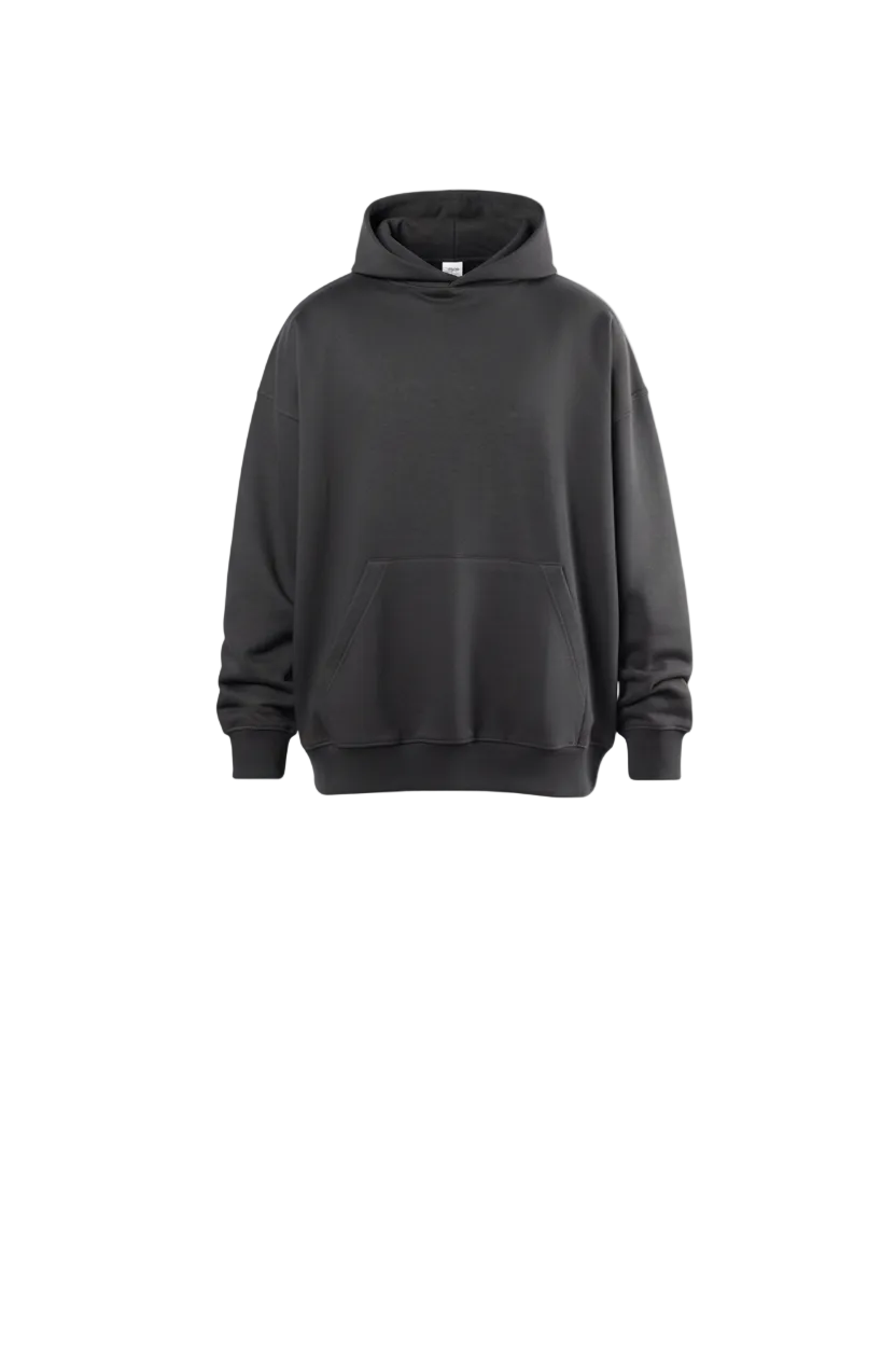 PRINTED HOODIE IN GREY UNISEX