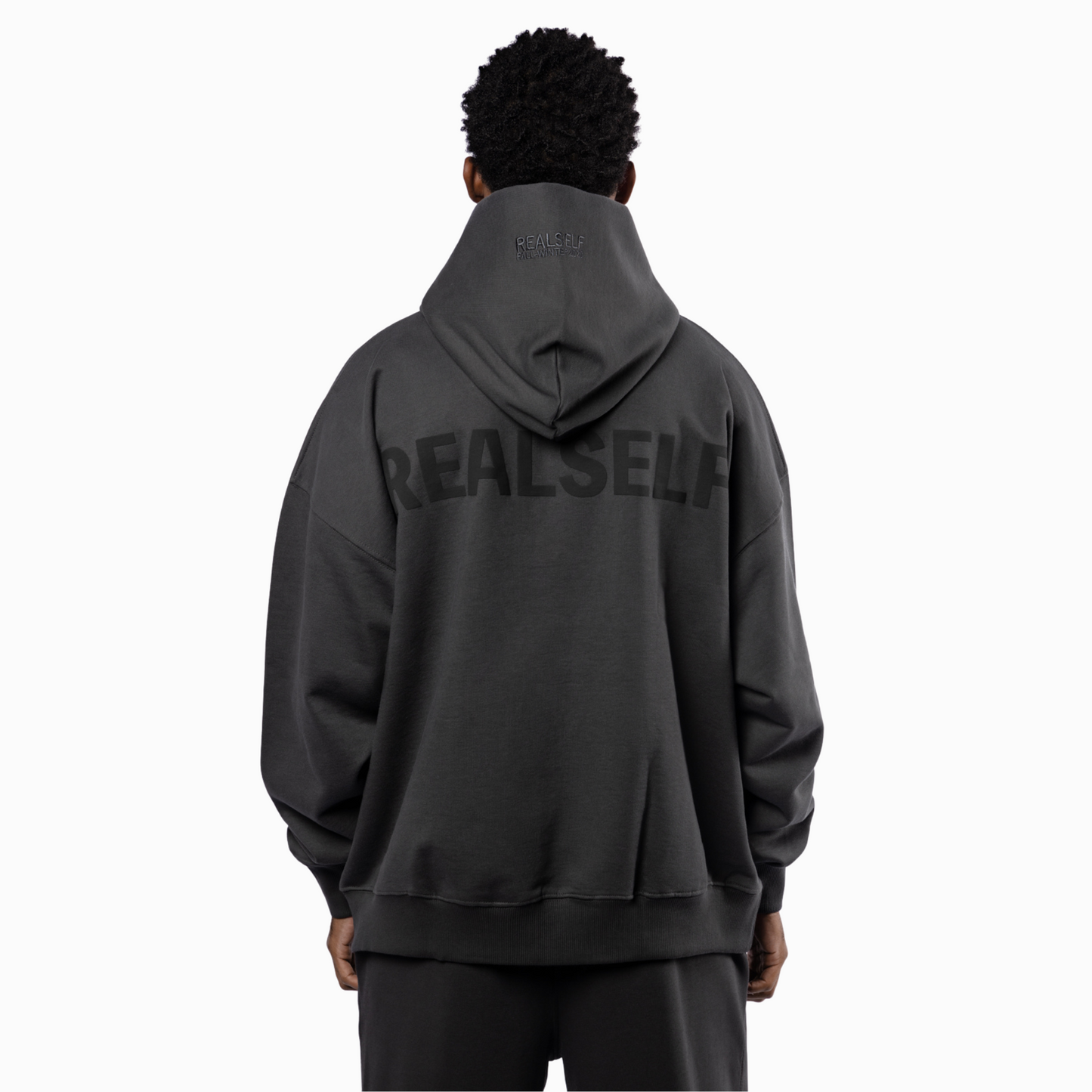 PRINTED HOODIE IN GREY UNISEX