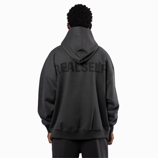 PRINTED HOODIE IN GREY UNISEX