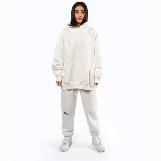 PRINTED WHITE HOODIE