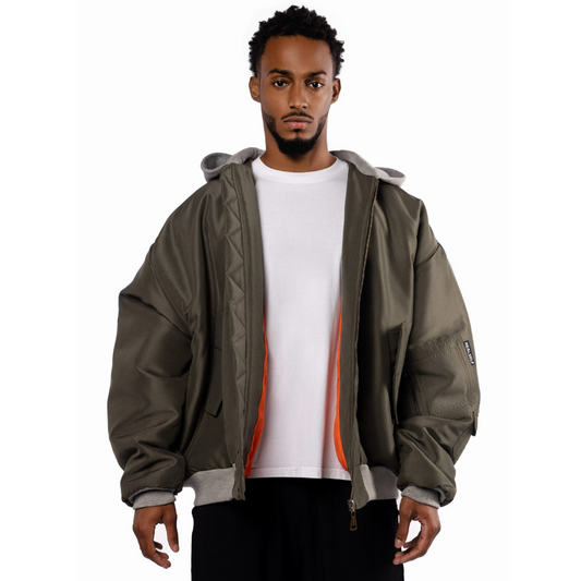 REALSELF BOMBER JACKET OLIVE