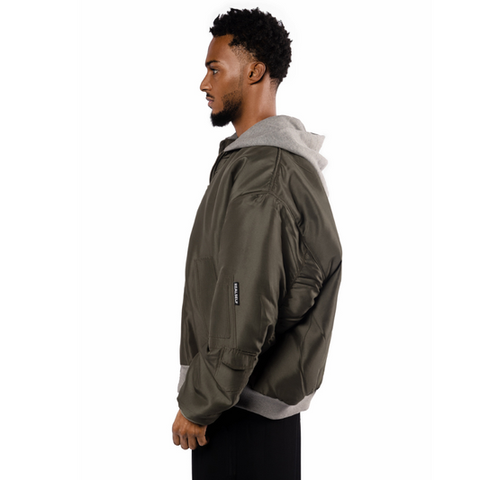 REALSELF BOMBER JACKET OLIVE