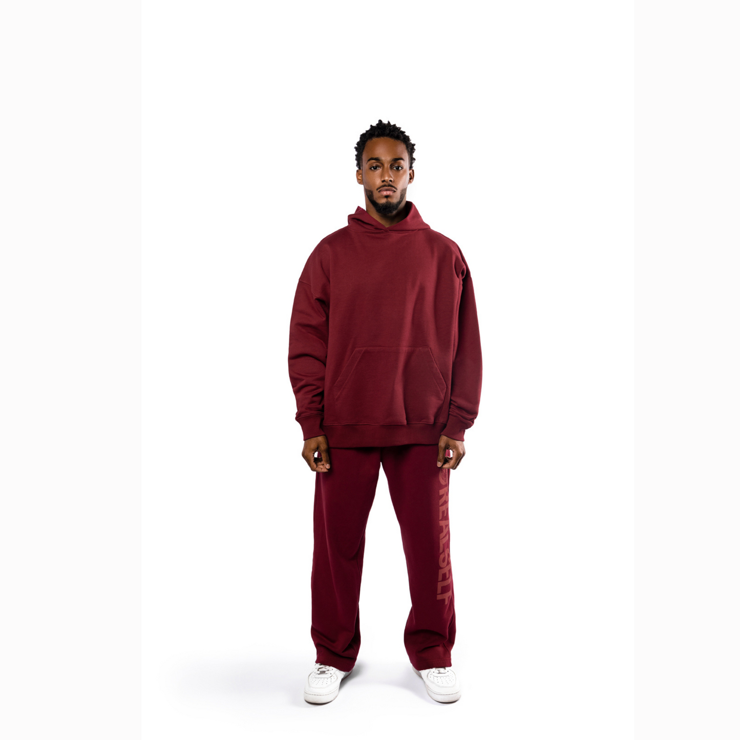 TRACKSUIT PANTS IN MAROON