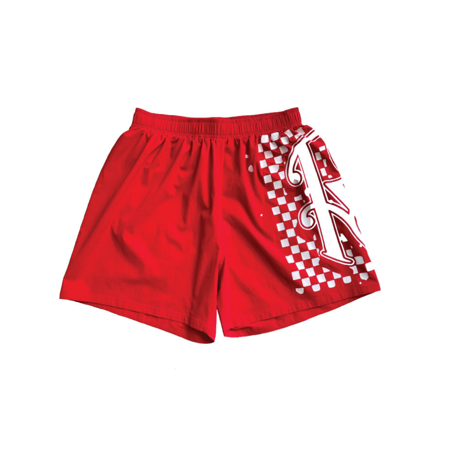 REALSELF RED NYLON SHORT