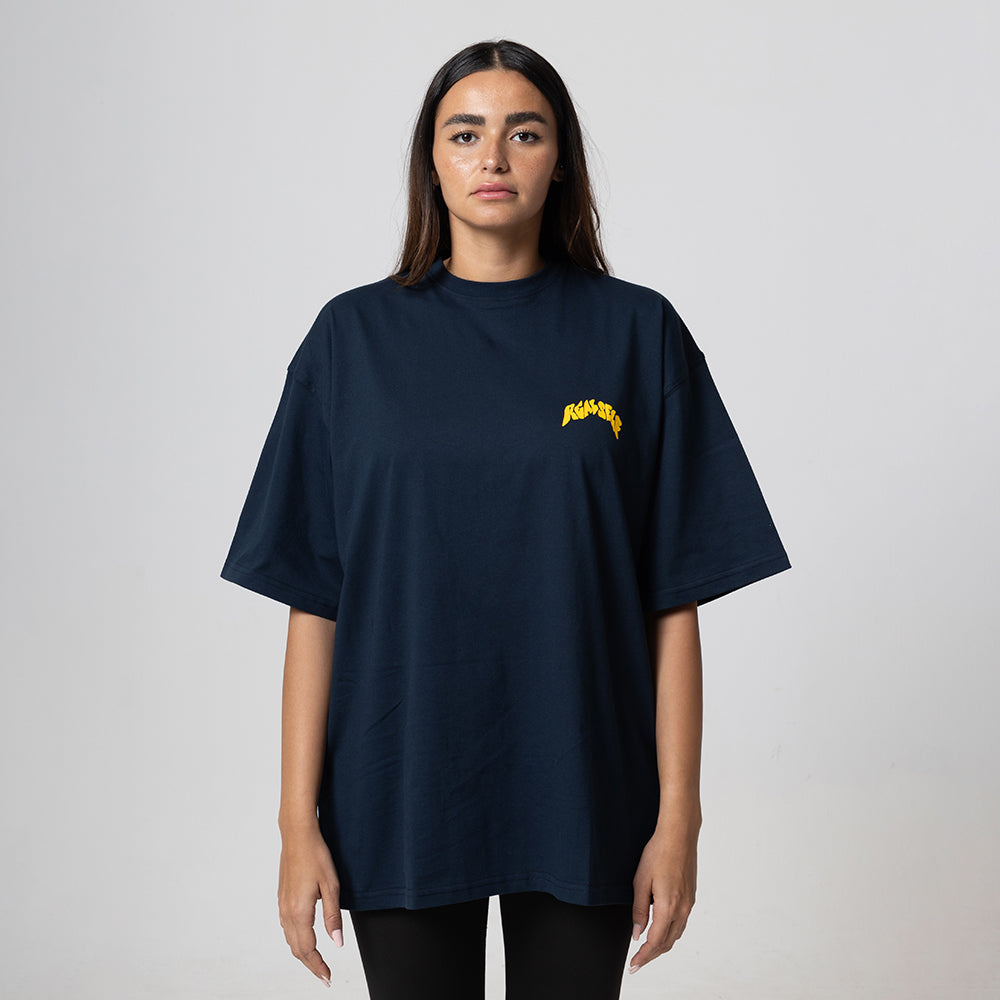 ARAB CAT BLUE WOMEN OVERSIZED T-SHIRT