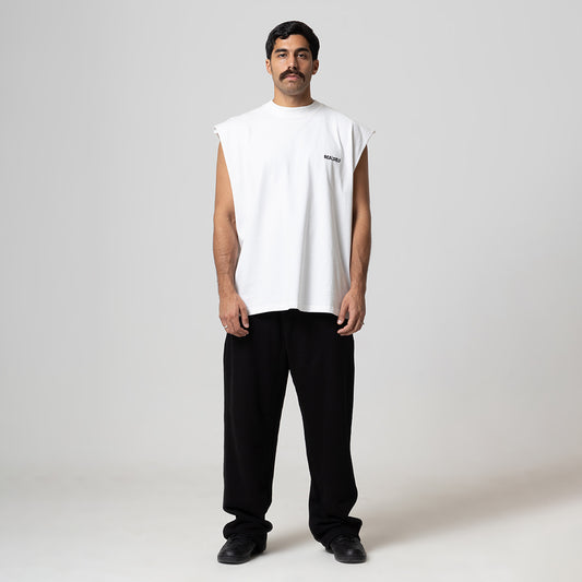 REALSELF SLEEVESLESS LOGO OVERSIZED