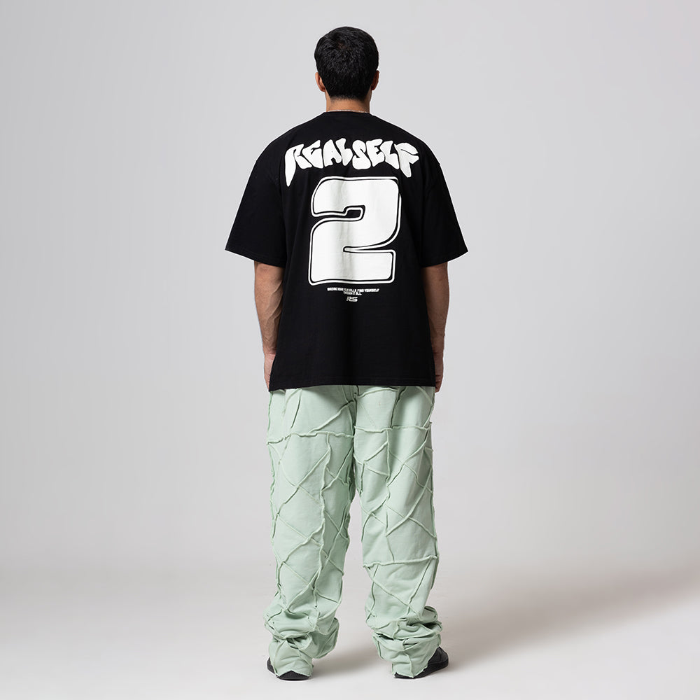 REALSELF GREEN JOGGING PATCH PANT