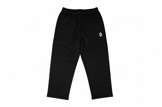 Classic Black Terry Cotton Sweatpants
