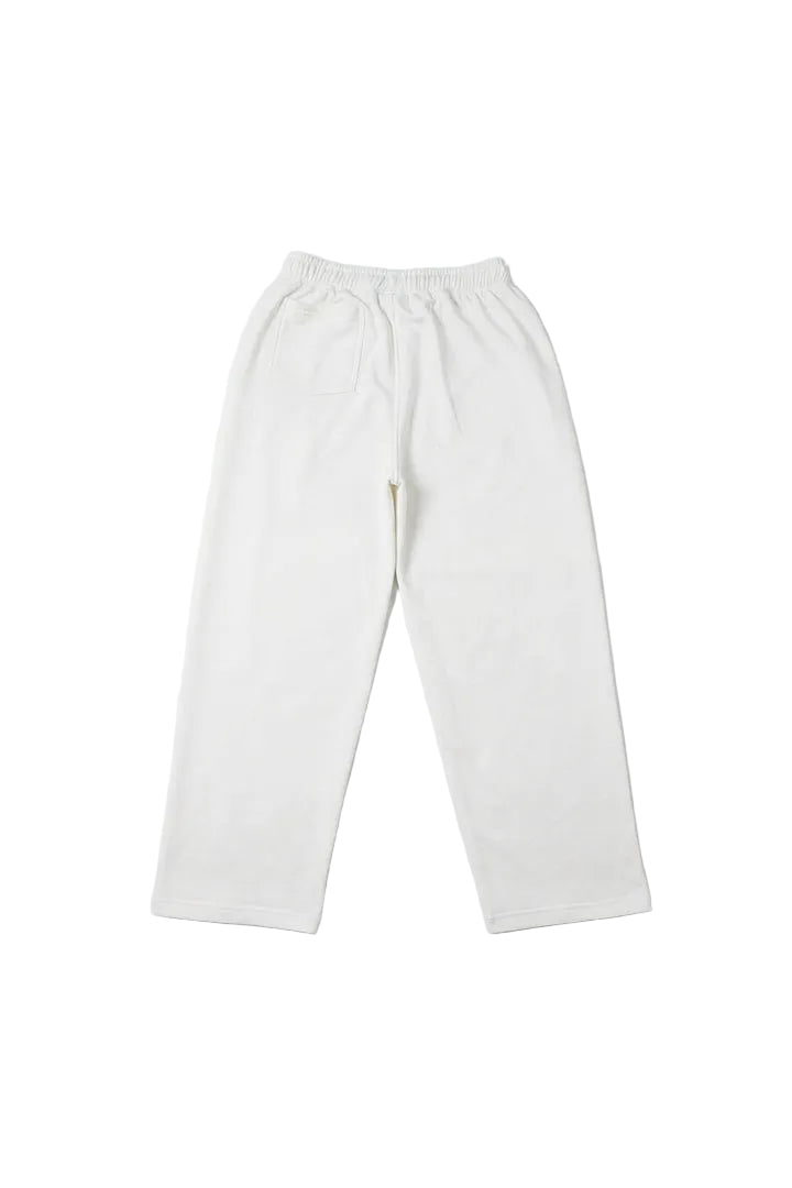 Classic White Terry Cotton Sweatpants