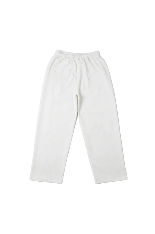 Classic White Terry Cotton Sweatpants