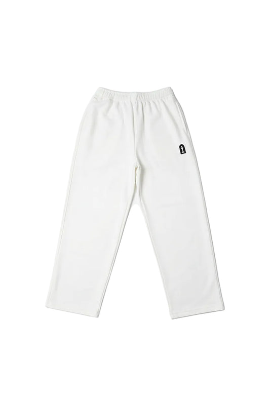 Classic White Terry Cotton Sweatpants