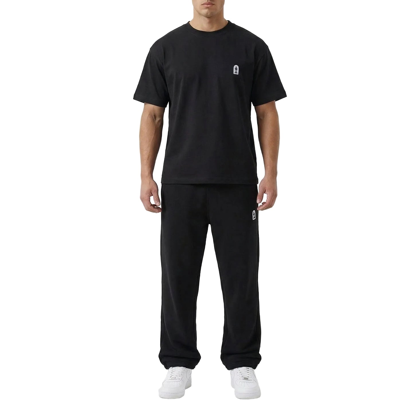 Classic Black Terry Cotton Sweatpants