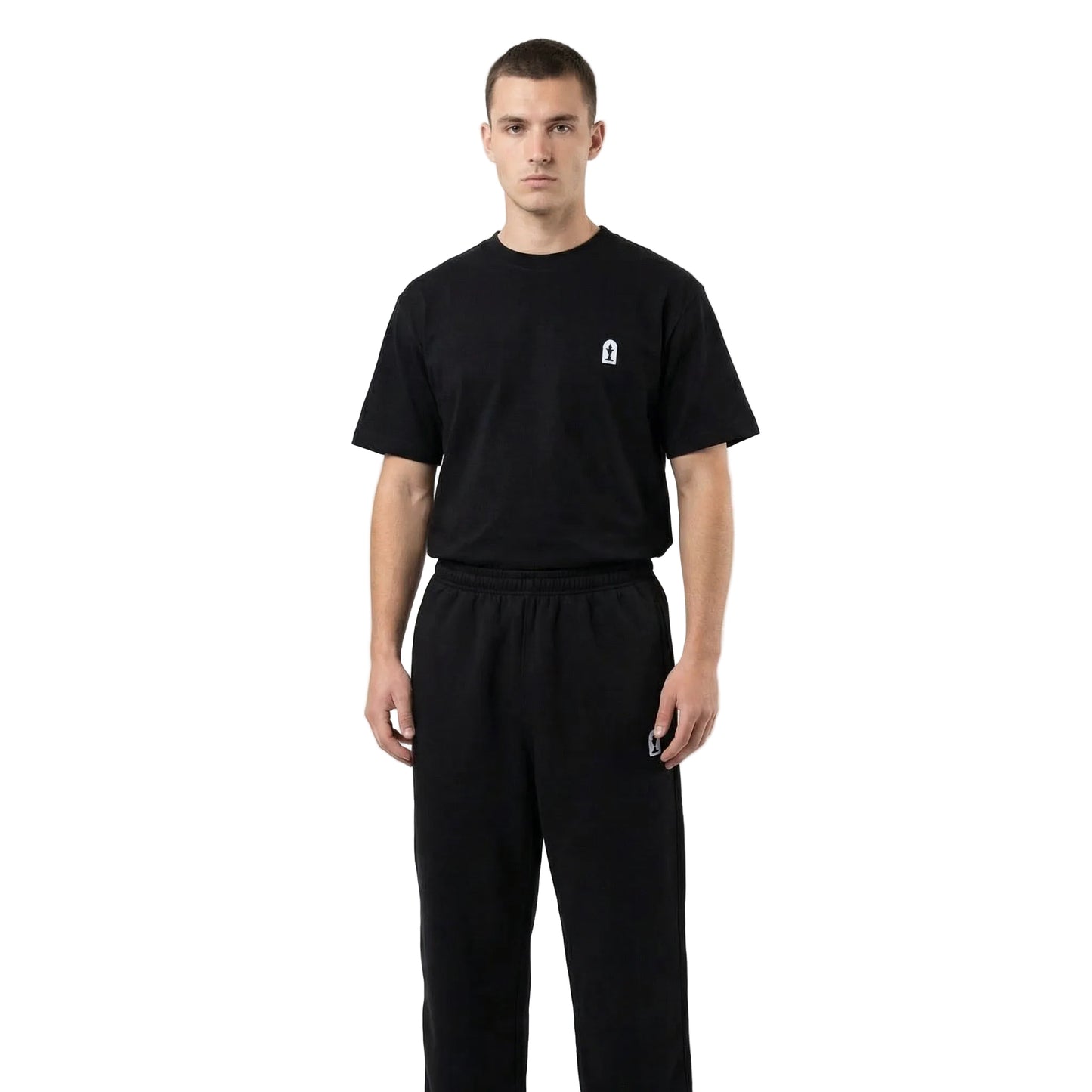 Classic Black Terry Cotton Sweatpants
