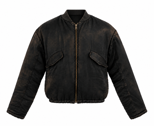 Reversible Vintage-Wash Bomber Jacket